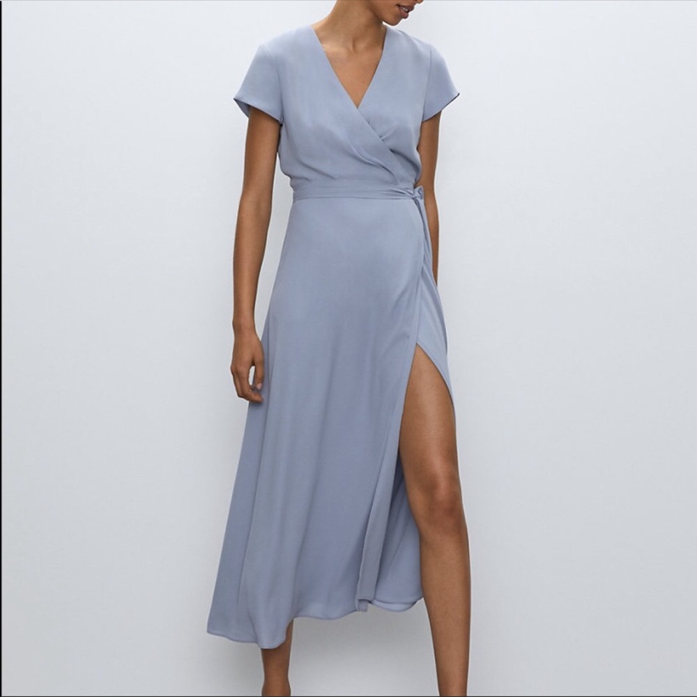 Aritzia Babaton Slit Wrap Dress